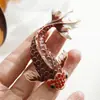 Broche de Carpa Koi Vermelha Chinesa, Broche de Carpa Esmaltado de Alta Qualidade, Alfinete Retrô de Alta Qualidade, Acessórios de Roupa de Ano Novo, Mercadorias em Lote
