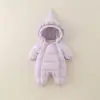 Roupas para Recém-Nascidos, Macacões de Bebê, Roupas de Passeio para Bebê Outono e Inverno, Roupas de Inverno, Roupas Engrossadas para Engatinhar, Roupas Quentes Novas