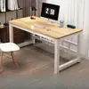 Mesa simples de madeira maciça, mesa de computador, mesa de escrita para estudantes em casa, pequena mesa retangular, bancada de trabalho, mesa de escritório simples
