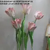 Flores de Tulipán Artificiales Grandes Hechas de Eva, Impermeables para Decoración de Escenas Exteriores, Flores Falsas para Exhibición en Centros Comerciales, Flores Artificiales de Eva