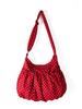 Estilo Coreano Ins Versátil Diseño de Cordón Plisado Bolso de Axila de Lunares Simple Ligero Bolso de Hombro Satchel de Gama Alta