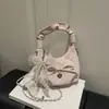 Bolso Plegado Popular de Verano para Mujer 2026 Nuevo Pequeño de Nicho Versátil Elegante Versátil Bolso Cruzado de Hombro con Cadena