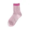 Calcetines finos de verano, calcetines de media pantorrilla para mujer, calcetines de malla hueca de colores caramelo lindos estilo japonés, calcetines transpirables para pantorrilla, calcetines de moda para mujer