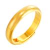 Anillo de apertura lisa chapado en cobre y oro con explosiones en vivo, pureza, moda, simple, herencia, método antiguo, no se decolora