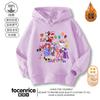Ropa periférica del Nuevo Circo Mágico Digital Jax suéter con capucha para niños y niñas forro polar engrosado moda moda