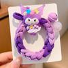 Banda de cabelo infantil Kulomi Hairband Woven Girl Rubber Band Tie Ball Head Little Girl Headwear Chapéu não chocando o cabelo