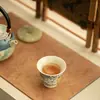 Taza de Té de Loto Pastel Jingdezhen China Taza de Maestro Taza de Invitado Taza de Té de Capacidad Pequeña Juego de Té de Cerámica Taza de Té Kung Fu