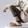 Polainas de tricô quentes para primavera e outono, perna larga com recorte, estilo japonês, Y2K espessadas, adequadas para combinar com botas de neve, polainas longas
