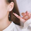 Pendientes de borla de mariposa con forma de corazón para niña, de plata 925, con temperamento de tendencia roja, pendientes de circonita Super Flash, venta al por mayor