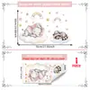 Variedad de Pegatinas para Ventanas de Animales Lindos de Dibujos Animados para Puertas de Cristal y Ventanas, Pegatinas de Cristal de Adhesión Estática con Visibilidad de Doble Cara