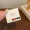 Set de Aretes de Grano Pintados con Spray de Colores para Mujer, Púa de Plata, Fresco y Compacto, Adecuado para el Uso Diario, Versátiles Aretes de Trago