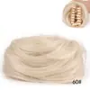 Moño de clip para el cabello, moño pequeño, peluca de moño, anillo para el cabello liso de mujer, recogido negro y café, voluminoso y natural, en stock