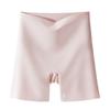 Ropa Interior Sin Costuras Dos en Uno para Mujer, Anti-Exposición, No se Enrolla, Control de Abdomen, Levanta Glúteos, Pantalón Corto Base de Seda Hielo, Entrepierna de Algodón Puro de Verano, Ceñido a la Cadera