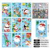 Adesivos de Natal 3D Velho Boneco de Neve Velho Sino de Janela Árvore de Natal Decorações de Vidro Adesivos Adesivos de Janela