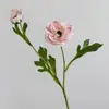 Flores Artificiales con Dos Cabezas, Decoración Vintage Estilo Europeo para Mesa Auxiliar de Comedor en Casa, Materiales para Arreglos Florales, Accesorios de Exhibición de Flores Artificiales, Loto Expuesto