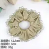 Goma para el Cabello de Cristal Estilo Coreano para Mujer, Diadema de Color Sólido Imitación Seda de Alta Gama, Goma para Cola de Caballo Baja Estilo Perezoso