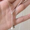 Collar de Perlas Cuadradas con Tirón de Marca para Mujer Verano 2024 Nuevo Explosivo Nicho de Lujo Ligero Elegante Cadena para Clavícula Cadena de Collar de Alta Gama