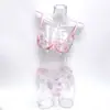 Comércio Exterior Russo Desejo Puro Francês Renda Floral Ultra-fina Lingerie Sexy Grande Busto Faz Menor Sutiã Erótico Feminino
