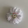 Accesorios para Ropa de Flores Mini Hechos a Mano Estilo Coreano Cáñamo de Perlas con Broche de Flor de Diamante Accesorios para el Cabello Flor de Cabeza