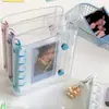 M5 Fresco Botón Doble Transparente PVC Suave Cubierta Clip Colorido Cuaderno de Hojas Sueltas Guka Álbum de Fotos Instantáneas Almacenamiento de Fotos