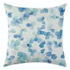Funda de Almohada Estampada de Lino con Flores Azules Más Vendida en Amazon para Sala de Estar, Sofá, Ventana Abuhardillada, Suministros para el Hogar