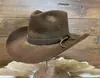 Venta caliente transfronteriza Sombrero de fieltro estilo mezclilla decoración de cinturón sombrero de lana otoño e invierno sombrero de fieltro de lana para hombre y mujer