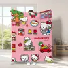 Manta de Gato Hello Kitty Transfronteriza Manta Gruesa de Dibujos Animados Hello Kitty Manta Impresa Digitalmente Manta