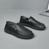 Zapatos Casuales Versátiles de Piel Genuina para Hombre, Suela Suave, Piel de Vaca de Primera Capa, Cosidos a Mano, Zapatos de Masaje, Zapatos para Conducir, Ligeros
