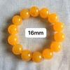 Pulseras de cera de abeja amarilla con aceite de pollo llenas de miel flores flotantes anillo simple pulido cuentas redondas ámbar pulsera de agua salada flotante puesto de venta al por mayor en vivo