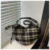 Bolso Cuadros Relajante de Gran Capacidad para Mujer 2025 Nuevo Bolso de Hombro para Viaje de Otoño e Invierno Bolso Tote para Estudiante Universitario