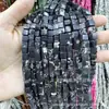 Cuentas Cuadradas Naturales Cristal Ágata Piedra Cuentas Sueltas Cuadrado de Ángulo Recto Cuentas Cubo de Azúcar Accesorios para Joyería DIY