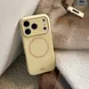 Oso de Diamante Adecuado para Funda de Teléfono iPhone 18, 17 Pro Max, Soporte Magnético Chapado en Oro para iPhone 16, 15 Dulce y Suave