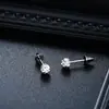 Pendientes de Acero de Titanio con Planeta Brillante Transfronterizos Europeos y Americanos para Hombres, Aretes de Moda Versátiles y Tendencia para Mujeres, Accesorios de Lujo Ligero de Alta Gama