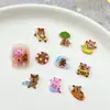 Novos Acessórios de Arte para Unhas Desenho Animado Capivara Estilo Férias na Praia Capivara Surfando Decorações de Unha Vestíveis DIY