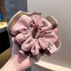 Novo Estilo Pingente de Filhote Cor Azul Patchwork Scrunchie Elástico de Cabelo para Mulheres Rabo de Cavalo Corda de Cabelo Acessório de Cabelo