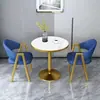 Mesa de Chat e Cadeiras Estilo Nórdico Combinação Recepção Reunião Apartamento Pequeno Simples Escritório de Vendas de Chá com Leite Varanda Mesa de Jantar e Cadeiras de Lazer
