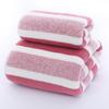 Toalla de baño lisa, bordada, con diseño de espiga de trigo, piña y rayas, absorbente, de secado rápido, de forro polar coral.