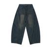 Calça Jeans Masculina Jiayi Library 2025 Novo Americano High Street Sujo Tingido Lavado Machete Calça Feminina Vibe Perna Larga