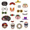 21 piezas transfronterizas del Día de los Muertos en México, decoración para fiestas navideñas, accesorios fotográficos