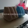 [Suministro de Gran Promoción] Cojín Inflable Triangular para Viaje al Aire Libre Asiento/Cojín de Playa en Forma de Cuña de PVC Flocado