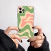 Funda transparente para iPhone 15 con hermosa franja arcoíris