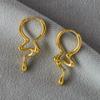 Pendientes de stock transparente, tendencia de pendientes irregulares, Europa y Estados Unidos, personalidad retro creativa exagerada, pendientes pequeños de muchas especificaciones.