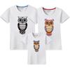 Venta al por mayor de ropa de verano para padres e hijos, nueva ropa para niños, ropa de algodón fino para niños, camiseta de manga corta de algodón fino para hombres y mujeres, ropa de clase, impresión de generación