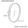 Conjunto de Pulseras con Broche de Acero Inoxidable con Forma de Corazón y Figura de Ocho Incrustado con Circonita, Chapado en Oro Real de 18K, No se Desvanece, El Más Vendido Transfronterizo Europeo y Americano