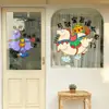 Decoración de Buena Suerte de Ovejas y Golondrinas para el Día de Año Nuevo 2027 y el Festival de Primavera Ambientación de Atmósfera para Balcón Pegatinas Estáticas para Puertas de Vidrio de Tiendas de Año Nuevo