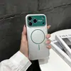 Adecuado para iPhone 18 Pro Max, funda magnética para teléfono con sensación de piel mate, cubierta protectora de ventana grande con recubrimiento de aceite para Apple 17