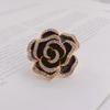 Broche de camelia ligero, de lujo, estilo fragante, estilo europeo y americano, con alfiler personalizado de moda, aguja para cuello, cárdigan ligero antidesgaste, accesorios para traje.