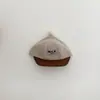 Gorra de béisbol infantil de ala suave, sombrero de rayas versátil de moda ins estilo coreano para niños pequeños, sombrero de sol para bebé, producto de nicho transfronterizo