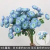 Juego de 10 Piezas de Flores para Boda en Tonos Azules para Decoraciones de Pasillo de Salón de Bodas, Arreglos Florales, Decoraciones de Fondo y Decoraciones de Escenario con Flores Artificiales