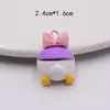 Resina simulação cartoon elefante pato gatinho animal bunda brincos brincos material feito à mão acessórios de joias diy